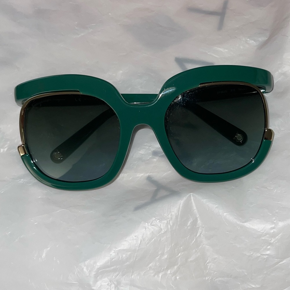 Salvatore Faragamo Green Sunglasses